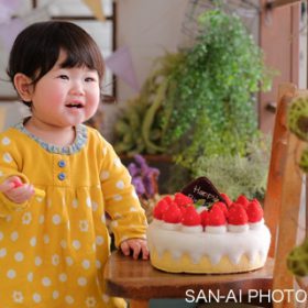 1歳バースデーフォト　誕生日記念